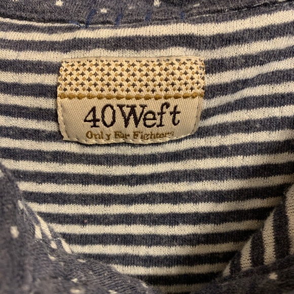 Blue Polka Dot, Short Sleeve Collard Shirt - Picture 2 of 3